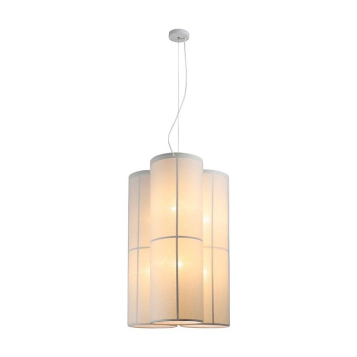 Lexi Lighting Ailsa 6 Lights Pendant Light White Linen 2350mm Height