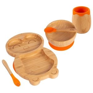 Tiny Dining 5pc Bamboo Penguin Baby Weaning Set