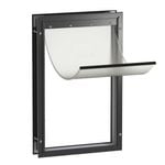 Hakuna Pets Extra Large Black Deluxe Aluminium Pet Door