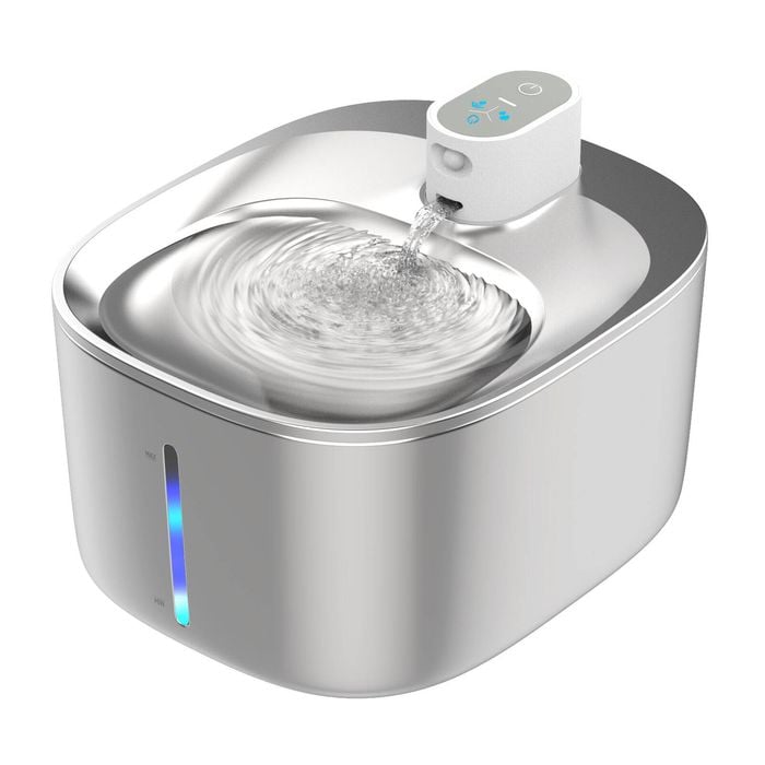 Advwin 4L Automatic Pet Water Fountain Wireless Stainless Steel
