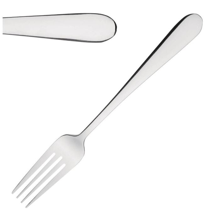 Olympia Table Forks Buckingham Stainless Steel 12 Pack Commercial Cutlery
