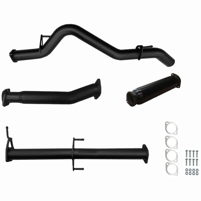 Ignite Exhausts Dpf Back For Mitsubishi Mq Triton 2.4l 3" With Hotdog Black Aluminised Steel