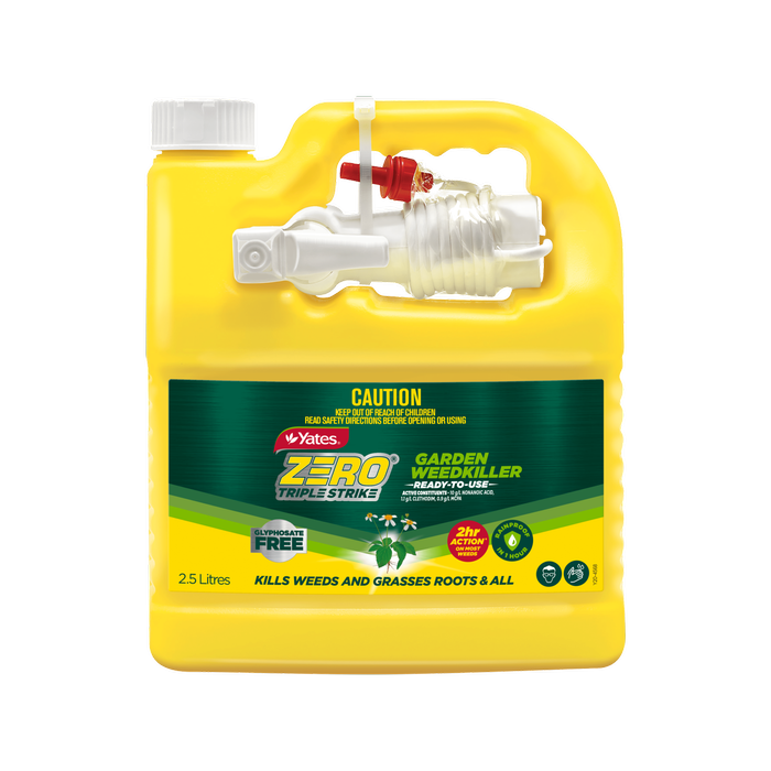 Yates 2.5L Zero Ready-to-Use Triple Strike Garden Weedkiller