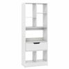 Costway Bookcase Freestand Bookshelf Drawer 7Cube Anti-tip Kit White