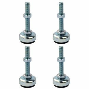 Richmond 50mm x M8 Steel Fixed Levelling Feet - 4 Pack