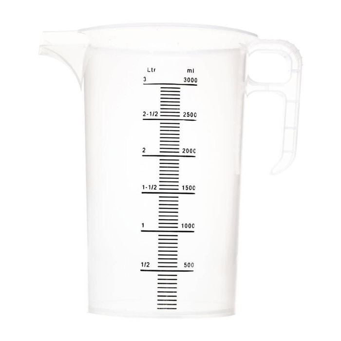 Pro-measures Polypropylene Measuring Jug Pro-jug Commercial Grade Heavy Duty 3ltr