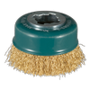 Makita X-LOCK 75mm Crimped Brass Coated Cup Brush