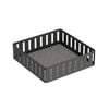 Hudson Wireware Range Napkin Holder Rust Resistant Home Organiser 18x18cm Black