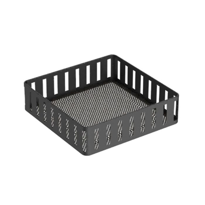 Hudson Wireware Range Napkin Holder Rust Resistant Home Organiser 18x18cm Black