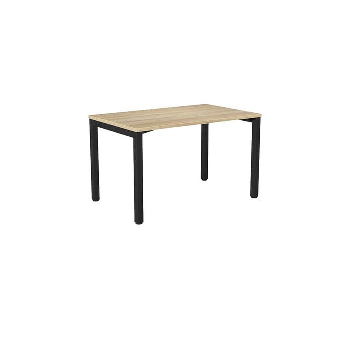 Olg Axis Table 4 Leg Black Frame New Oak Smooth Top L1200mm X W750mm