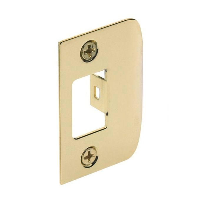 Gainsborough Polished Brass D Strike Plate - To Suit 480 Series