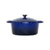 Healthy Choice 26cm Enamelled Cast Iron French Oven Casserole (4.7L) - Blue