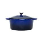 Healthy Choice 26cm Enamelled Cast Iron French Oven Casserole (4.7L) - Blue
