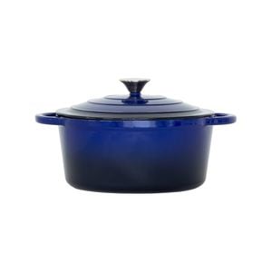 Healthy Choice 26cm Enamelled Cast Iron French Oven Casserole (4.7L) - Blue