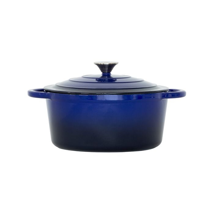 Healthy Choice 26cm Enamelled Cast Iron French Oven Casserole (4.7L) - Blue