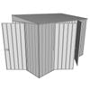 Build-a-Shed 1.5 x 3 x 2m Double Hinged Side Door Skillion Shed - Zinc