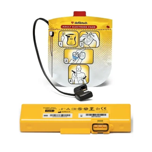 Defibtech Adult Battery & Pads Bundle - View/ecg/pro