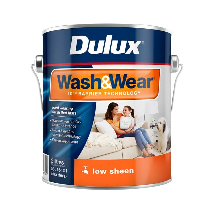 Dulux 2L Ultra Deep Low Sheen Wash&Wear Interior Paint