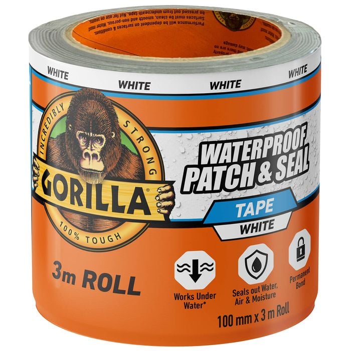 Gorilla 3m White Waterproof Patch And Seal Tape - White - Bunnings ...