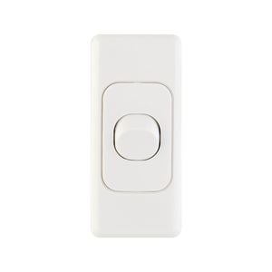DETA Single Architrave Switch - White