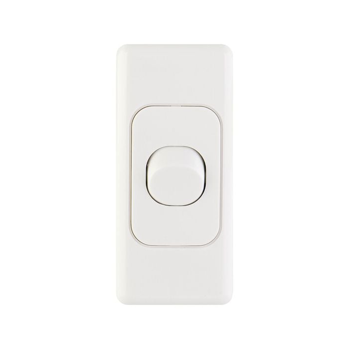 DETA Single Architrave Switch - White