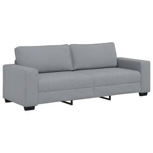 vidaXL 3-Seater Sofa Light Grey 180 cm Fabric sofa 3-seater couch fabric sofa