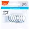 Taskmaster 30mm Stainless Steel Key Ring - 5 Pack