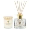 Soy Wax Scented Candle & Reed Diffuser Set - 130g - Lemongrass - Fruity Summer Fragrance Long Burn