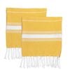 Nicola Spring Children's Turkish Cotton Towel Set - Yellow - Pack Of 4