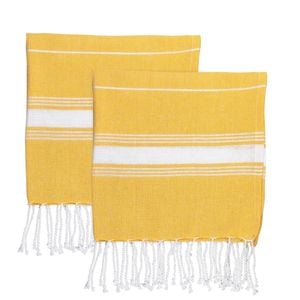 Nicola Spring Children's Turkish Cotton Towel Set - Yellow - Pack Of 4