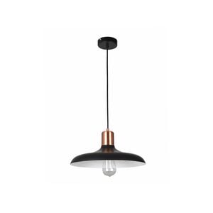 CLA Lighting PASTEL Dome Shape with Copper Lamp Holder Cover Pendant Light - Black