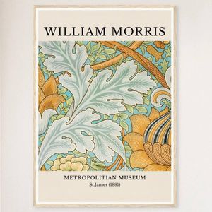 Galrie Stunning William Morris Print Metropolitan Museum St. James 1881 Artwork For Home, Wood Frame, A4 21 x 30cm (8 x 12inch)