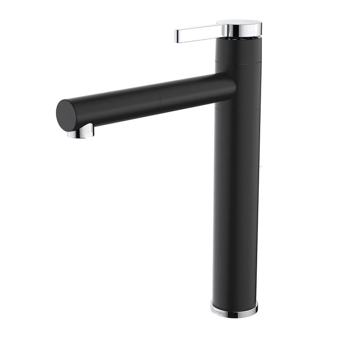 Caroma Black Twin Sink Mixer WELS 4 Star 7.5L/min - Black