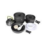 16Pcs Camping Cookware Set Outdoor Hiking Cooking Pot Pan Portable Picnic