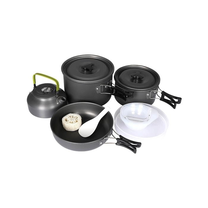 16Pcs Camping Cookware Set Outdoor Hiking Cooking Pot Pan Portable Picnic
