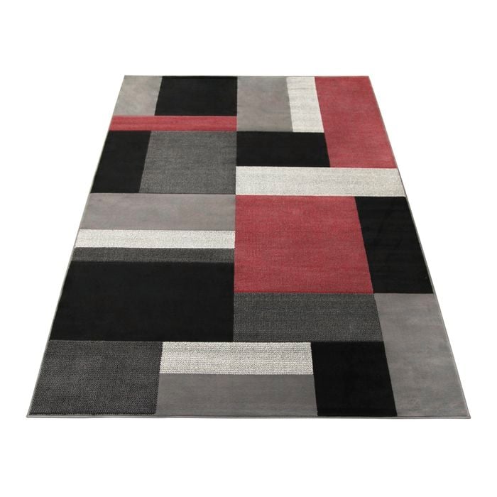 Hufflett 160 x 225cm Antalya Rug - Red / Grey