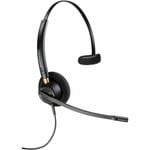 Poly EncorePro 500 510 Wired Over-the-head, On-ear Mono Headset - Black - Monaural - 20 Hz to 10 kHz - 78.5 cm Cable