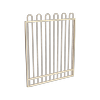ProtectorAl 800 - 1200 x 1500mm Primrose Aluminium Pool Gate Loop Top With Mid Rail