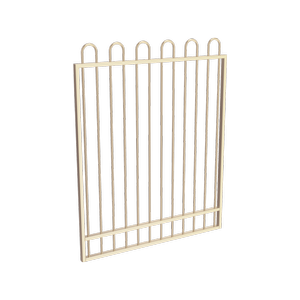 ProtectorAl 800 - 1200 x 1500mm Primrose Aluminium Pool Gate Loop Top With Mid Rail