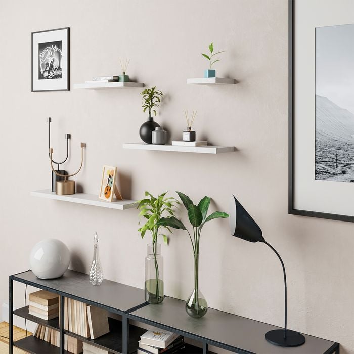 Flexi Storage Decorative Shelving 1500 x 38 x 240mm Matte White Floating Shelf