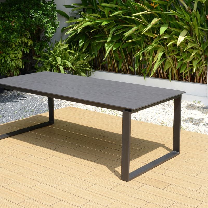 215 x 100cm Aneto Aluminium Dining Table