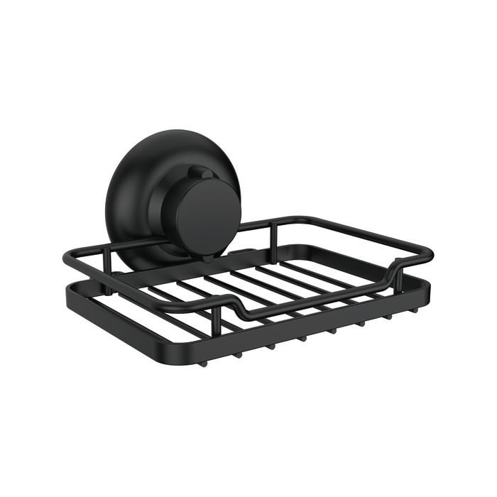 Naleon Black Suction Works Soap Dish
