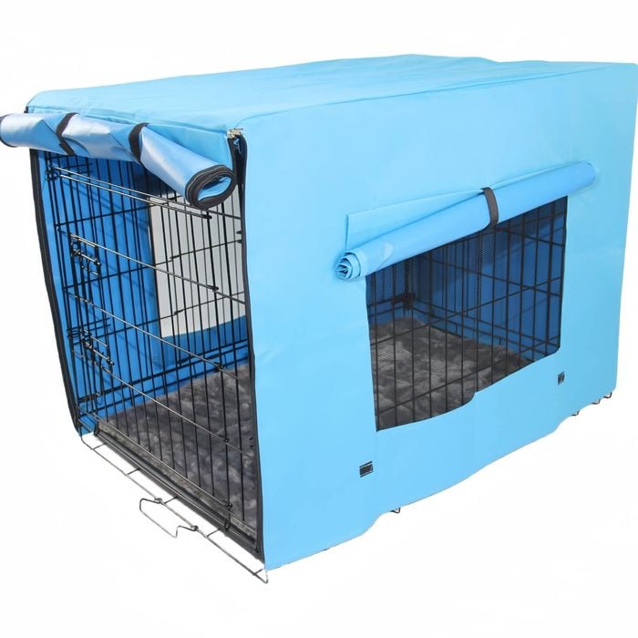Yes4pets 48' Portable Foldable Dog Cat Rabbit Collapsible Crate Pet Cage With Cover Mat