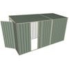 Build-a-Shed 1.5 x 3.7 x 2m Hinged Door Tunnel Shed with Sliding Side Door - Green