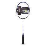 Nivia 7066 Arc Light 500 Alloy Graphite Strung Badminton Racket with Full Racket Cover Black/Blue, Maximum String Tension- 20lbs