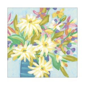 Artey | Sunny Day Bouquet I - Stretched Canvas - Stretched Canvas - 50 x 50cm