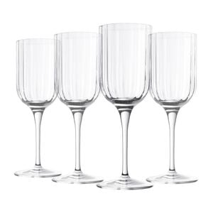 Luigi Bormioli Bach Set Of 4 White Wine Glasses 280ml