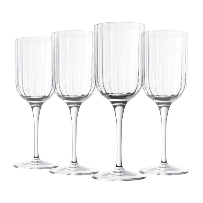 Luigi Bormioli Bach Set Of 4 White Wine Glasses 280ml
