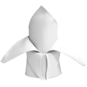 Just Party Linen White Fabric Napkin Premium 50cm - Pack of 5