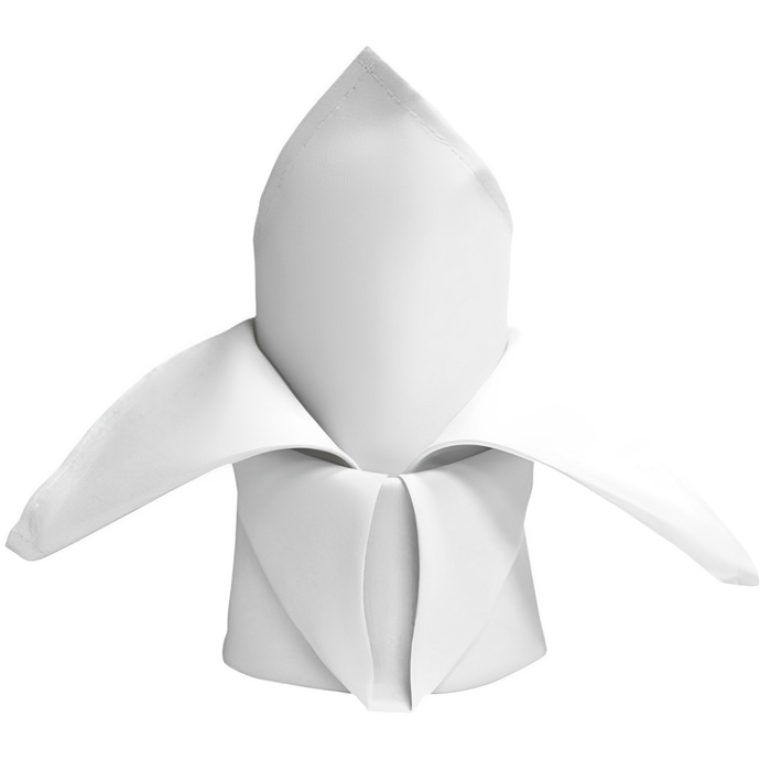 Just Party Linen White Fabric Napkin Premium 50cm - Pack of 5